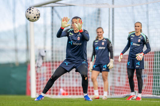 Goalkeeper Cecilie Fiskerstrand of the Norwegian women's