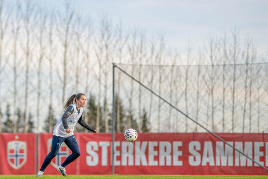 Tuva Hansen of the Norwegian women's national football team