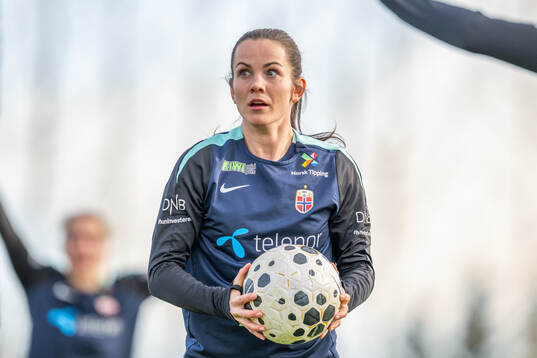Tuva Hansen of the Norwegian women's national football team