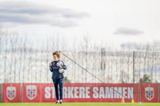 Frankie Hunter, fitness coach of the Norwegian women's