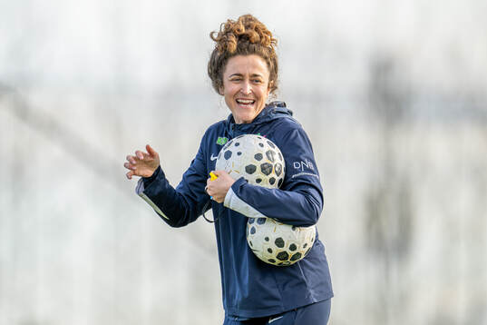 Frankie Hunter, fitness coach of the Norwegian women's