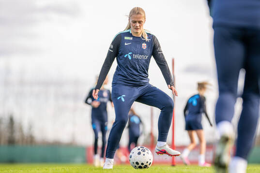Mathilde Harviken of the Norwegian women's national