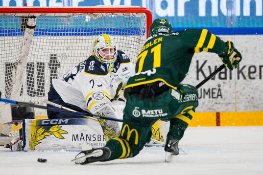 Södertäljes målvakt Love Härenstam