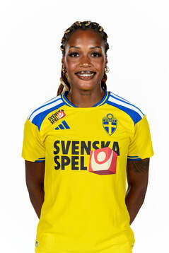 Evelyn Ijeh of the Swedish women's national football team