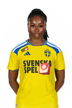 Monica Jusu Bah of the Swedish women's national football