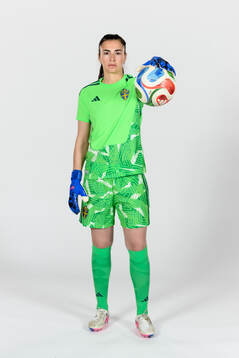 Goalkeeper Zecira Musovic of the Swedish women's national