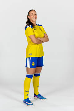 Rosa Kafaji of the Swedish women's national football team