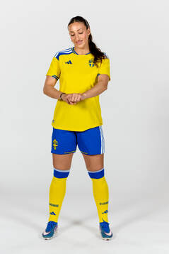 Rosa Kafaji of the Swedish women's national football team