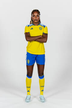 Evelyn Ijeh of the Swedish women's national football team