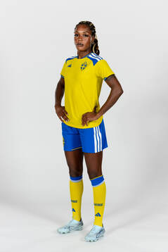 Evelyn Ijeh of the Swedish women's national football team