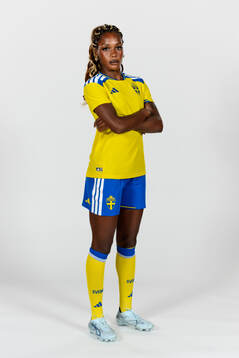 Evelyn Ijeh of the Swedish women's national football team