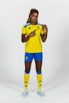 Evelyn Ijeh of the Swedish women's national football team