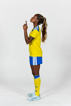 Evelyn Ijeh of the Swedish women's national football team