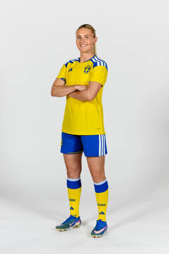 Amanda Nilden of the Swedish women's national football team