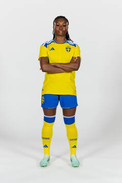 Monica Jusu Bah of the Swedish women's national football