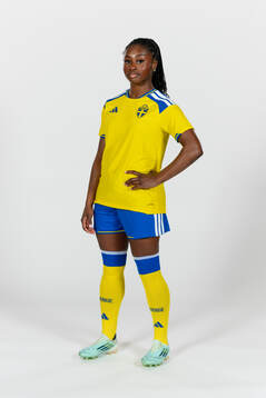 Monica Jusu Bah of the Swedish women's national football