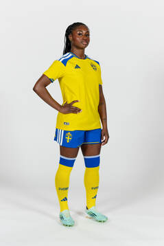 Monica Jusu Bah of the Swedish women's national football