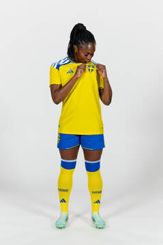 Monica Jusu Bah of the Swedish women's national football