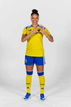 Felicia Schröder of the Swedish women's national football