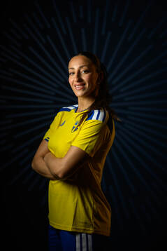 Rosa Kafaji of the Swedish women's national football team