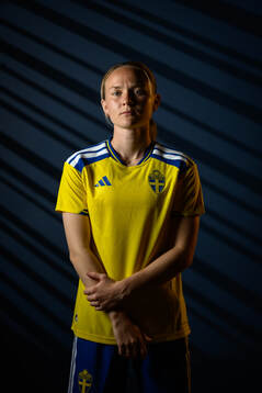 Matilda Vinberg of the Swedish women's national football