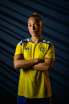 Hanna Bennisson of the Swedish women's national football