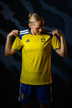 Hanna Lundkvist of the Swedish women's national football