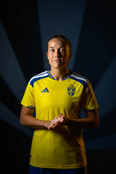 Filippa Angeldahl of the Swedish women's national football