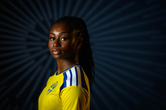 Monica Jusu Bah of the Swedish women's national football