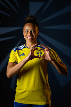 Felicia Schröder of the Swedish women's national football