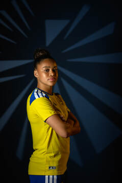 Felicia Schröder of the Swedish women's national football