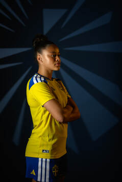 Felicia Schröder of the Swedish women's national football