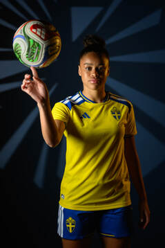 Felicia Schröder of the Swedish women's national football