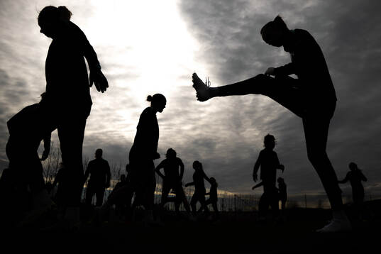 The silhouette of Caroline Graham Hansen of the Norwegian