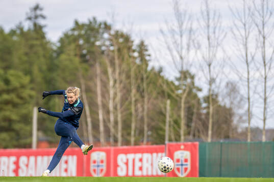 Ada Hegerberg of the Norwegian women's national football