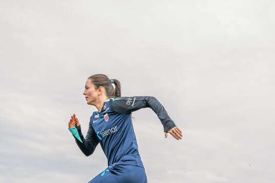 Tuva Hansen of the Norwegian women's national football team