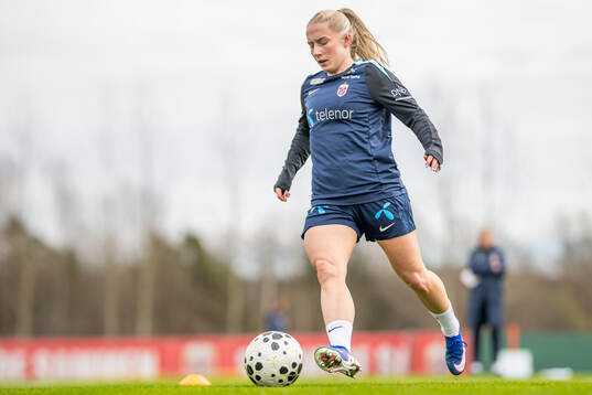 Thea Bjelde of the Norwegian women's national football team