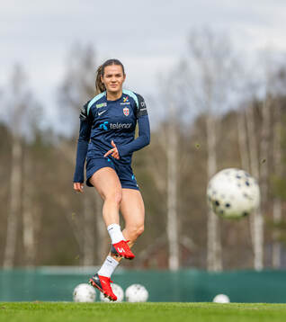 Andrea Norheim of the Norwegian women's national football