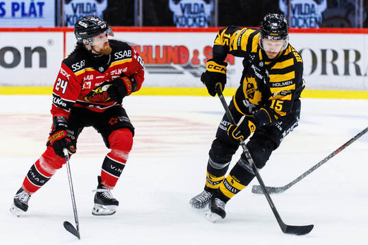 Luleås Brendan Shinnimin och Skellefteås Lars Bryggman