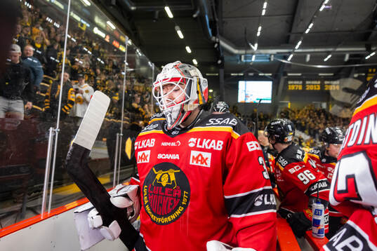 Luleås målvakt Matteus Ward deppar