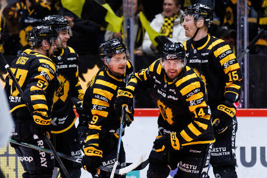 Skellefteås Andreas Johnson jublar