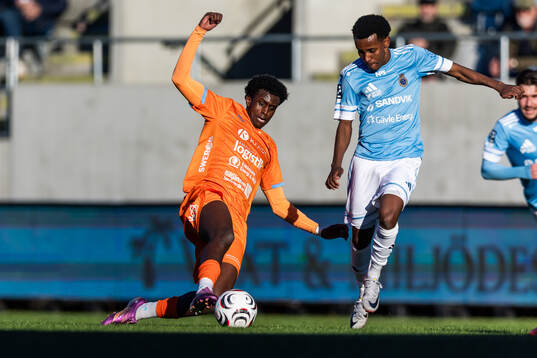 AFC Eskilstunas Ibrahim Ahmed och Gefles Isak Edman