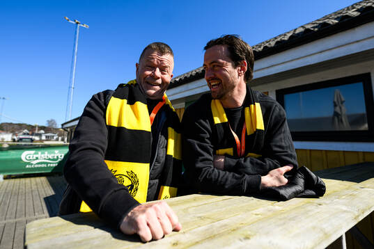 Mjällbys tekniske chef Anders Torstensson och klubbchef