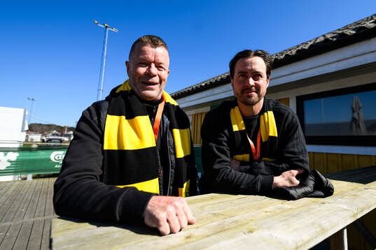Mjällbys tekniske chef Anders Torstensson och klubbchef