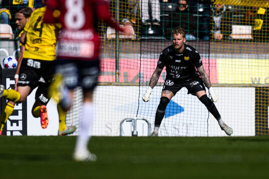 Mjällbys målvakt Robin Wallinder