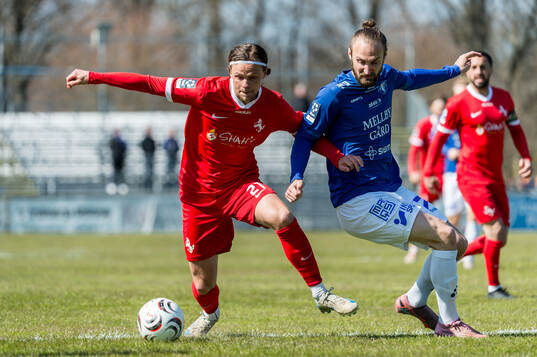 Ariana FCs Fredrik Martinsson och Trelleborgs Oskar