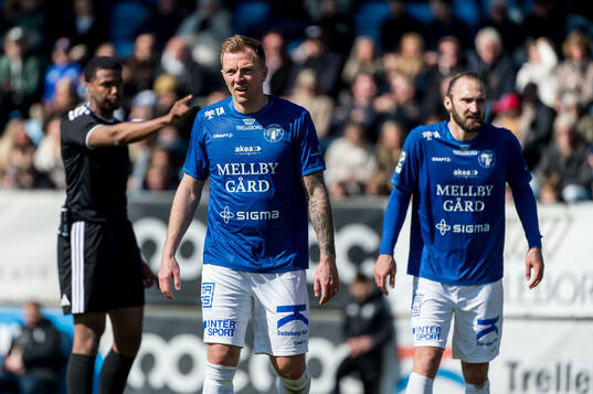 Trelleborgs Jesper Modig och Oskar Sverrisson deppar