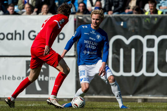 Ariana FCs Albin Sjöstrand Bjurnemark och Trelleborgs