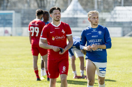 Ariana FCs Kevin Harletun och Trelleborgs Johan Brannefalk