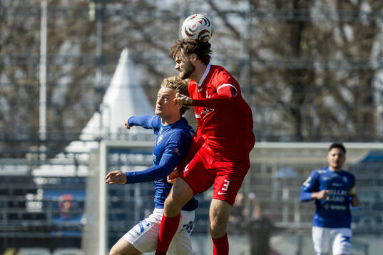 Trelleborgs Johannes Käck mot Ariana FCs Albin Sjöstrand